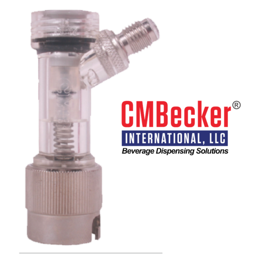 long CC (pin lock) check valve, 1/4” MFL (7/16-20) gas