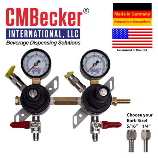 CMB Beer CO2 Regulator, 2 Body Secondary